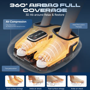 Masseur électrique pour les pieds à pétrissage, pression d'air, chauffage, intensité réglable, compresse chaude, soulagement de la douleur au pied, massage chaud, modèle F-908 - Product Image 2