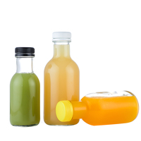 Bouteilles de jus réutilisables directement potable Gym Camping 250ml 350ml 500ml Conception de logo personnalisé Bouteille de boisson en verre rechargeable