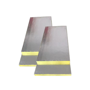 Panneaux isolants carrés en laine de verre et feuille d'aluminium haute densité 50 mm, ignifuges et écologiques en fibre de roche - Product Image 1