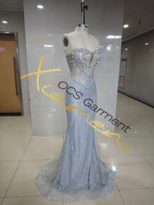 Ocstrade Aanpasbare Avondjurken Nieuwe Mode Elegante Lange Verjaardagsjurk Dames Feest Zilveren Avondjurk met Kristallen 2026 - Product Image 3