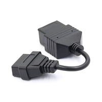 La mejor calidad Obd Ii Obd2 90 grados Conector hembra de 16 pines Lector Obd Obd2