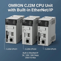Unidad de CPU Omron CJ2M-CPU35, CPU31, CPU34, CPU12, CPU13, CJ2M-MD212, PLC con EtherNet/IP Integrado, 60K Pasos, 2560 E/S, Controlador Industrial