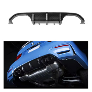 Diffuseur arrière OEM en fibre de carbone sèche pour <span class=keywords><strong>BMW</strong></span> F80 M3 F82 F83 M4 2014-2020 Découpes pour crochet de remorquage Nouveau - Product Image 1