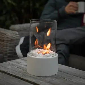 Listo para enviar, mini hoguera de mesa, chimenea de etanol, a prueba de fuego, a prueba de agua