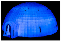 Tentes blanches gonflables de yourte de dôme d'événement de grand igloo de festival extérieur imperméable