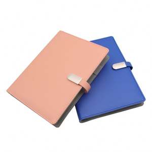 High Quality New Products 2025 <b>Lines</b> Custom Pages <b>Notebook</b> Power Bank Planner Diary A5 with Magnetic Buckle for New Year Gifts - Product Image 1