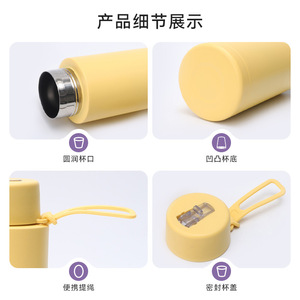 Insulated Vacuum Cup 304 Stainless Steel 1000ml Portable Straw <b>Bottle</b> For Travel Outdoor Sports - Product Image 4