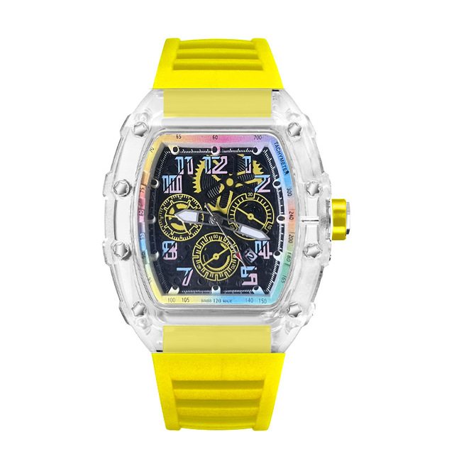 ZIDO Luxury Transparent Couple Watch Specially Designed  Waterproof Quartz Movement Men Watch