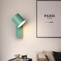 Applique murale LED à angle rotatif pour chambre à coucher étude de chevet salle à manger et salon éclairage décoratif pour mur de fond