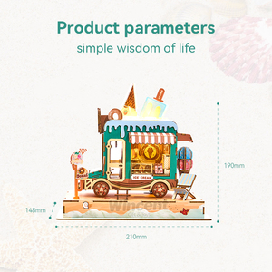 <span class=keywords><strong>Wincent</strong></span> Diy D062 Escena Urbana con Luz, Coche Navideño en Miniatura, Venta al por Mayor, Rompecabezas 3D de Madera, Juguetes para Niños - Product Image 5