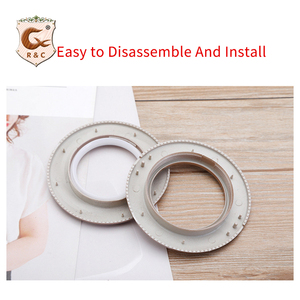 Uxcell plastik halka perde roma yüzük yumruk perde açılış delik DIY yumruk bıçak kafası basit perde Metal halkalar - Product Image 3