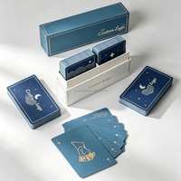 Jeu de cartes à jouer de luxe personnalisé avec logo estampé à chaud pour cadeaux