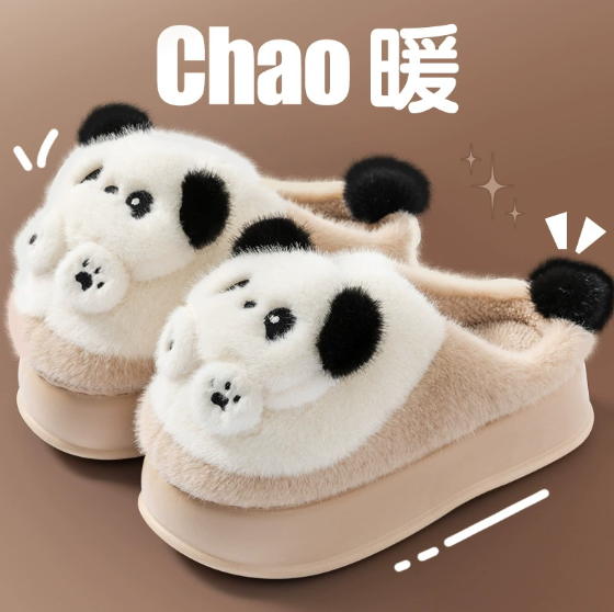 New Product Hot Selling Product Cute Slippers Panda Slippers Warm Keeping Panda Plush Slipper