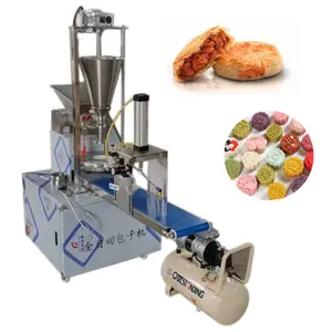 Máquina de coque de carne, nova zelândia automática baozi siopao fabricante máquina de coque a vapor recheada carne formada máquina de bolo preço