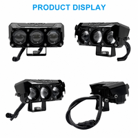 Kit d'éclairage stroboscopique bicolore modifié 12V avec faisceaux hauts et bas pour voitures, état neuf