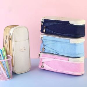 กระเป๋าใส่ดินสอขนาดใหญ่ กล่องใส่เครื่องเขียนสำหรับเด็กผู้หญิง พนักงานออฟฟิศ นักเรียน อุปกรณ์จัดระเบียบเครื่องเขียน อุปกรณ์การเรียน - Product Image 4