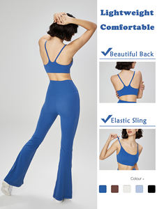 Groothandel Bulk High Impact U Nek Fitness Vest Comfortabele Elastische Crop Tops Met Verwijderbare Pads Tieners Hot Sexy Sportbeha - Product Image 3