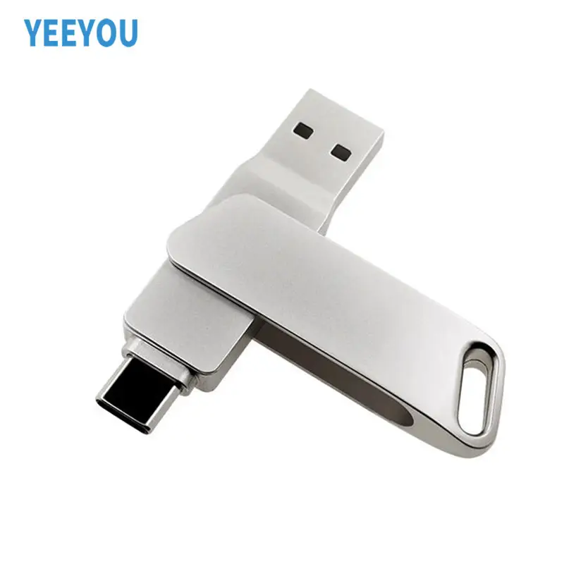 Clé USB rotative: Clé USB de 1 Go à 64 Go avec conception pivotante pour téléphones OTG et ports de type C