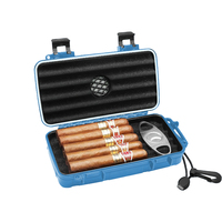 Mineur PP étanche professionnel multicolore boîtier en plastique dur transporter outil stockage étui à cigares avec accessoires doublé mousse robuste