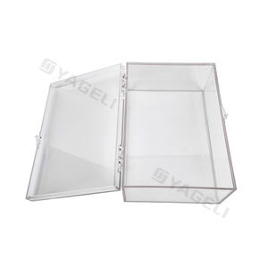 High Quality <b>Clear</b> Acrylic Snack Storage Box Acrylic Display <b>Gift</b> <b>Boxes</b> With Hinged <b>Lid</b> - Product Image 1