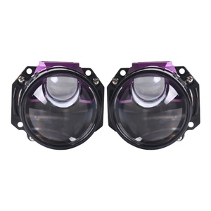 New 2.5 Inch LED Headlights 50W Double Lamp Cup Bi Focal Lens Super Heat Rejection Bi LED Projector Lens for Universal Car - Product Image 5