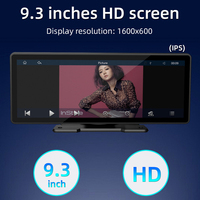 Portable Carplay écran Autoradio Auto électronique autoradio Dash Cam Dvr 9.3 "Vision nocturne caméra de recul en gros