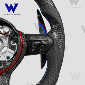 Palette del Cambio Personalizzate in Fibra di Carbonio con LED per <span class=keywords><strong>BMW</strong></span> Serie <span class=keywords><strong>E</strong></span> F, F30 F10 F20 <span class=keywords><strong>X5</strong></span> E70 E71 E90 F85 F22 F15 M3 M5 M6, Volante Sportivo M - Product Image 4