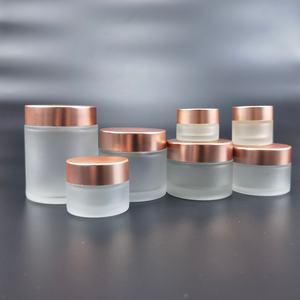 ขวดครีมแก้วใสคุณภาพสูง ขนาด 5 กรัม 10 กรัม 15 กรัม 20 กรัม 30 กรัม 50 กรัม 60 กรัม 100 กรัม พร้อมฝาสีทองดำ - Product Image 2