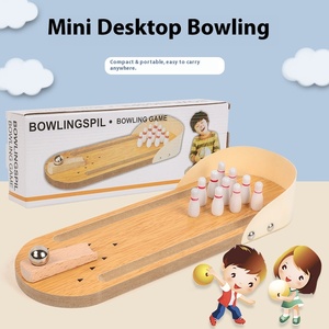 Bán buôn Mini Bowling trò chơi cho 5-7 tuổi tương tác gỗ đồ chơi cho giáo dục sớm cha-con - Product Image 3