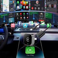 V10 Kablosuz Carplay Kutusu Android Araç 2'si 1 Arada Kablolu - Kablosuz Adaptör Araç İçi Bağlantı İçin