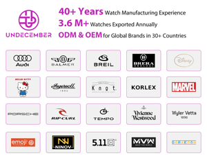 12月ODM/OEM 5ATM防水クォーツ腕時計、ファッションマイクロファイバーストラップ、夜光針付きクォーツ腕時計 - Product Image 4