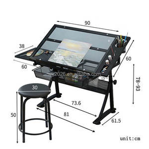 <span class=keywords><strong>Table</strong></span> <span class=keywords><strong>de</strong></span> <span class=keywords><strong>Dessin</strong></span> A1 Réglable pour Artistes avec Tiroir - Mobilier Scolaire - Product Image 3