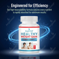 AegleWell OEM Complément Alimentaire en Capsules pour la Prise de Poids pour Hommes et Femmes Sous-Poids, Améliore l'Appétit et Favorise un Sommeil Réparateur, Cure de 30 Jours