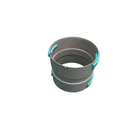 Tuyau PE d'air frais gris clair PP DN75 DN90 DN110 DN160 DN200 avec connexion directe de diamètre égal