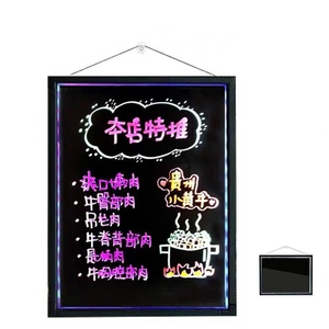 2024 quảng cáo mới đổi Màu huỳnh quang Neon tự làm menu tin nhắn quảng cáo phát sáng xóa được Led Viết bảng hát - Product Image 4