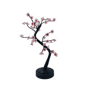 Decorative 45cm Cherry Blossom LED Tree Lamp, 36 Warm White <strong>Lights</strong> Tabletop Bonsai Tree <strong>Light</strong> <strong>with</strong> 6h <strong>Timer</strong> - Product Image 6