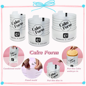 Platos de Acrílico Transparente Premium <span class=keywords><strong>para</strong></span> Decoración de Pasteles con Orificios Centrales <span class=keywords><strong>para</strong></span> Reposteros Profesionales, <span class=keywords><strong>para</strong></span> Glaseado de Crema de Mantequilla, Borde Liso - Product Image 2