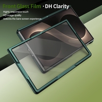 Coque de protection antichoc en PC rigide avec support anneau pour Samsung Galaxy Z Fold 8 avec protection d'écran en verre