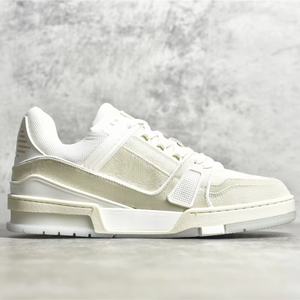 Luxury Design Lace-up Closed Toe Walking Style Genuine Leather Midsole Fashion Trend Casual Skate Sneakers for <b>Men</b> - Product Image 3