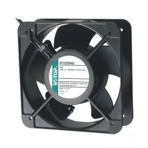 152*152*52mm 115-380v 1525 ac ventilateur de refroidissement axial avec ventilateur à haut volume d'air pour la ventilation de l'ascenseur