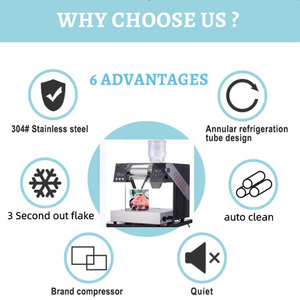 Công suất cao thép không gỉ bông tuyết Máy làm kem cho các cửa hàng - Product Image 5