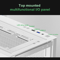 Boîtier PC M-ATX direct usine, support GPU jusqu'à 420 mm, support radiateur 360 mm, avec baie pour bloc d'alimentation 200 mm et 9 emplacements pour ventilateurs