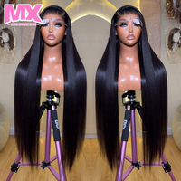 Pelucas de Cabello Humano Liso Vietnamita al por Mayor, 100% HD Lace, Densidad Completa, Sin Pegamento, con Frente de Encaje