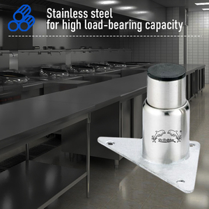 Fabricante personalizado sofá <span class=keywords><strong>café</strong></span> patas ajustables de acero inoxidable cocina patas de muebles de Metal ajustables - Product Image 2