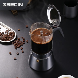 Fabrication <span class=keywords><strong>professionnelle</strong></span> de cafetière moka résistante à la chaleur, extraction uniforme, cafetière moka pour le camping - Product Image 5