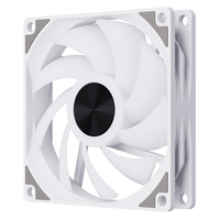 Ventiladores para PC y Refrigeradores SNOWMAN AK120 de 4 Pines con 9 Aspas, Sin Luz LED, Combinación de Colores Blanco y Negro, Alta Velocidad 800-1600 RPM