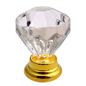 Crystal Acrylic Cabinet <b>Knobs</b> Spherical European Style Easy Installation For Cabinet <b>Doors</b> - Product Image 5