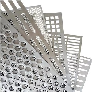 1mm 3mm 8mm dày lục giác tròn khe vuông lỗ 304 thép không gỉ đục lỗ lưới màn hình trang trí tấm kim loại đục lỗ - Product Image 1