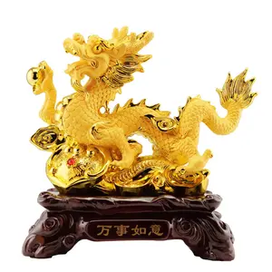 Kunden spezifische Harz Handwerk Drachen figuren Drachens tatue Formen Abstrakte Kunst Schmuck Schreibtisch Dekor Chinesischer Drache Tier Handwerk