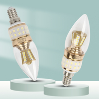 Hochlumen Kleine Schraubfassung Retro Filament LED-Glühbirnen Dimmbar E14 B15d 5W Batteriebetriebene LED-Licht Kerzenbirne